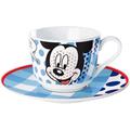 United Labels 0105752 - Best of Mickey-Popstar Tasse mit Unterteller Porzellan in prämierter Geschenkverpackung 200 ml