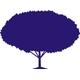 Indigos 4051095045649 Wandtattoo w370 Baum Bäume Wandauskleber in 3 Größen, 96 x 70 cm, blau