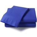 Perkal Spannbetttuch für Einzelbett Bettvolant, 50 % Baumwolle / 50 % Polyester, dunkelblau, Einzelbett