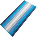 Aqua-Textil Wellness 0010148 Saunatuch 80 x 200, Streifen blau, Baumwolle Frottee Sauna Handtuch Strandtuch