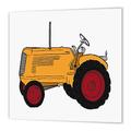 3dRose HT 41672 _ 3 große orange Tractor-Iron auf Heat Transfer Papier Für weiß Material, 10 von 25,4 cm