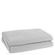 Soft-Fleece-Decke – Polarfleece-Decke mit Häkelstich – flauschige Kuscheldecke – 160x200 cm – 920 light grey mel. – von ’zoeppritz since 1828’