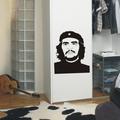 INDIGOS 4052166055277 Wandtattoo w297 Che Guevara, Portrait, Kopf Wandaufkleber, 96 x 80 cm, schwarz