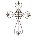 Deco 79 63234 Metall Wand Kreuz, 91,4 x 66 cm