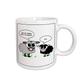 3dRose niedliche schwarz und grau Schaf Funny Design Keramik Tasse, 15-Ounce