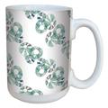 Tree-Free Greetings lm43647 Einzigartige Dot Wave von Shell Rummel Muster Keramik Tasse mit/Griff, 15-Ounce, farbenreiche