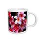 3dRose Tasse 62165 _ 2 Hawaiian Fuchsia farbigen Frangipani Blumen, Tasse aus Keramik, 15-Ounce