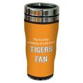 Tree-Free Greetings Baumfreie Grüße sg24537 Tiger College Football Fan SIP 'n Go-Becher, Edelstahl, 473 ml