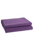 Soft-Fleece-Decke – Polarfleece-Decke mit Häkelstich – flauschige Kuscheldecke – 110x150 cm – 490 aubergine – von ’zoeppritz since 1828’