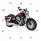 3dRose DPP 4662 _ 3 Wanduhr auf Harley-Davidson & # 174; Motorrad Dyna FXD