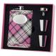 Visol "Pink Box Valor Plaid Fläschchen Geschenk-Set, 230 ml, Pink