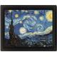 empireposter - van Gogh, Vincent - Starry Night - Größe (cm), ca. 20x25 - 3D Poster A4, NEU - Beschreibung: - Die 3D Poster sind in einem hochwertigen Kunststoff-Profilrahmen gerahmt, mit Aufhänger auf der Rückseite und somit fertig zum Aufhängen. -