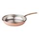 Pentole Agnelli Family Cooking Bratpfanne aus Kupfer, mit Griff aus Messing 20 cm Kupferfarben