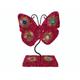 MG Decor Deko-Figur/Schmetterling, Design mit Pailletten und Glasperlen, 20,3 cm, lebhafte Farben