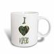 3dRose Camo Farbigen gestreift I Love Vipers Tasse, Keramik, weiß, 11,43 x 8,45 x 12,7 cm