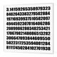 3dRose HT 164992 _ 1 PI Math Nummer Mathematische schwarz und weiß Mathematische numerischen Figures-Iron auf Heat Transfer Papier Für weiß Material, 8 20,3 cm