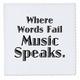 3dRose Where Words Fail Music Speaks – Quilt Platz, 12 von 12 Zoll (QS 171895 _ 4)