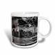 3dRose NYC-Fluss Skyline-Magic, Kaffeebecher, Keramik, Schwarz/Weiß, 10.16 cm x 7,62 x-Uhr