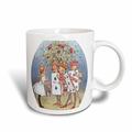 3dRose-Rosen, Rot, Vintage Alice im Wunderland, Tasse aus Keramik, 443 ml, Keramik, 15,2 x 12,7 cm 8.4499999999999993