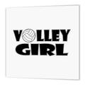 3dRose HT 195234 _ 3 Volley Mädchen Volleyball Eisen auf Wärmeübertragung, 10 von 25,4 cm, für weiß Material