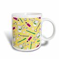 3dRose Cute Zahnarzt dentalhygieniker Print Gelb Magic verwandelt Tasse, 11-Ounce