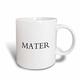 3dRose Mater-Word Lateinisch für Mutter, Mutter, die im antiken Languages-Classics-Mug, Keramik, Weiß, 10.16 cm x 7,62 x-Uhr
