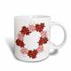 3dRose Pfefferminze, Weihnachtsstern, Keramik-Tasse, aus Keramik, Weiß, 10,16 x 7,62 x 9,52 cm