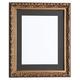 Tailored Frames-Vienna Gold, Vintage Shabby Chic Bilderrahmen Größe 61 x 50,8 cm für 50 x 40 cm mit schwarzem Passepartout