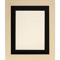 Tailored Frames-Maple quadratisch Design Bilderrahmen Größe 30,5 x 25,4 cm für 25,4 x 20,3 cm mit schwarzem Passepartout, zu Stehen, Hängen die.