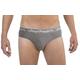 daydream G-7184 4-er Pack Männerslip Unterhose aus Bambus, Größe M, grau