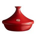 Emile Henry Eh345632 Tajine - Schmortopf - Keramik - Grand Cru / Rot Ø 32 cm