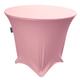 La Leinen rund Spandex Tischdecke, Pink Light, 66 x 66 x 0.4 cm