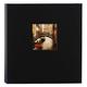 Goldbuch Fotoalbum mit Fensterausschnitt, Bella Vista, 30 x 31 cm, 60 schwarze Seiten mit Pergamin-Trennblättern, Leinen, Schwarz, 27977