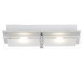 Brilliant World LED Deckenleuchte Wandleuchte 2 flg chrom Glas 800 Lumen, Samsung-LED integriert