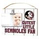 KH Sports Fan 1001101227 25,4 x 20,3 cm Florida State Seminolen Clip It Verwitterte Baby Logo Foto Collage Rahmen