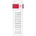 Wiedemann Buchstaben-Set A-Z Classic, Wachs, Silber, 20 x 7 cm