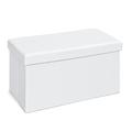 Inter Link Faltbox, Groß, Polyurethan, MDF, Weiß, 76 x 38 x 38 cm, 1 Einheiten