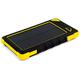 PowerNeed Solar Ladegerät 1 W, 8000 mAh Powerbank, 2 x USB, LED, mit Karabinerhaken, ideal für iPhone, Nokia, Samsung, HTC (gelb)