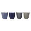 ASA 90510071 4er Set Becher in vier Farben, Keramik, mehrfarbig, 7.5 x 7.5 x 8.2 cm, 4 Einheiten