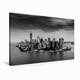Calvendo Premium Textil-Leinwand 90 cm x 60 cm Quer Manhattan Skyline | Wandbild, Bild auf Keilrahmen, Fertigbild auf Echter Leinwand. York - Manhattan Skyline 2017 Orte Orte