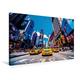 Calvendo Premium Textil-Leinwand 75 cm x 50 cm Quer, Times Square Taxis | Wandbild, Bild auf Keilrahmen, Fertigbild auf Echter Leinwand, Leinwanddruck: Ein New York in Colors 2017 Orte Orte