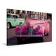 Premium Textil-Leinwand 120 cm x 80 cm quer, Ein Motiv aus dem Kalender Traumautos made in USA | Wandbild, Bild auf Keilrahmen, Fertigbild auf echter Pink Taxi Pink Taxi (CALVENDO Mobilitaet);CALVENDO Mobilitaet
