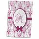 3dRose Elegant Pink und Silber Herz Damast Monogramm Buchstabe M Handtuch, Mehrfarbig, 15 x 22