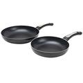 Russell Hobbs BW03758B 2-teiliges Zeus Bratpfannen-Set, 24/28 cm, Aluminium, schwarz