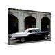 Premium Textil-Leinwand 45 cm x 30 cm quer, Oldsmobile 1957 - Ein Motiv aus dem Kalender Black is Beautiful - Schwarze Oldtimer | Wandbild, Bild auf Leinwand, Leinwanddruck (CALVENDO Mobilitaet);CALVENDO Mobilitaet