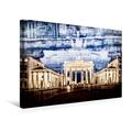 Calvendo Premium Textil-Leinwand 45 cm x 30 cm Quer, Berlin Brandenburger Tor im Detail | Wandbild, Bild auf Keilrahmen, Fertigbild auf Echter Leinwand. Dekorative Mehrfachbelichtung Orte Orte