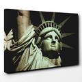 Big Box Art Canvas Print 20 x 14 Inch (50 x 35 cm) The Statue of Liberty New York City (2) - Canvas Wall Art Picture Ready to Hang