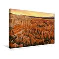 Calvendo Premium Textil-Leinwand 45 cm x 30 cm Quer, Bryce Canyon, Utah | Wandbild, Bild auf Keilrahmen, Fertigbild auf Echter Leinwand, Leinwanddruck Orte Orte