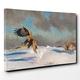 Canvas Print 30 x 20 Inch (76 x 50 cm) Bruno Liljefors Fox and Black Grouse - Canvas Wall Art Picture Ready to Hang