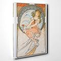 BIG Box Art Canvas Print 30 x 20 Inch (76 x 50 cm) Alphonse Mucha Fruit - Canvas Wall Art Picture Ready to Hang